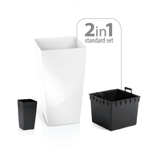 Vaso alto 19 L l Antracite + Depósito - 45x24x24