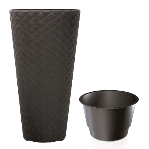 Vaso Slim Macero 57L., Com depósito, dimensões (mm) 400x400x780, cor antracite
