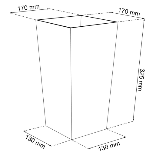 Vaso Rato 7,2 litros 17 X 17 X 32,4 cm cor beige Vaso Rato 7,2 litros 17 X 17 X 32,4 cm cor beige