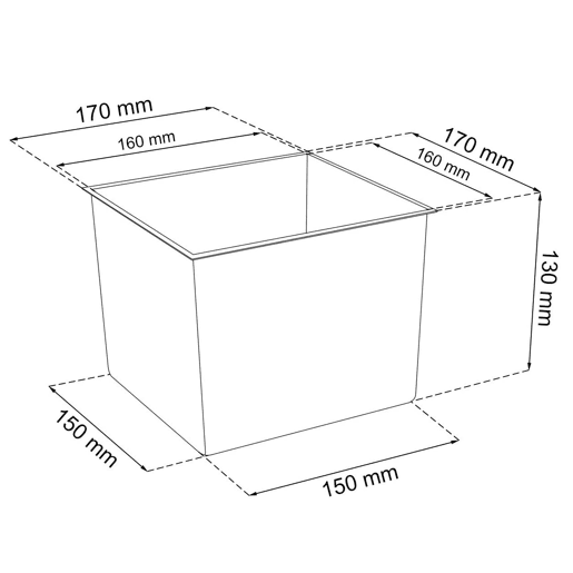 Vaso Rato 7,2 litros 17 X 17 X 32,4 cm cor beige Vaso Rato 7,2 litros 17 X 17 X 32,4 cm cor beige