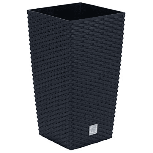 Vaso Rato 26,6 litros COM INSERIÇÃO 26,5 x 26,5 x 50 cm em cor antracite