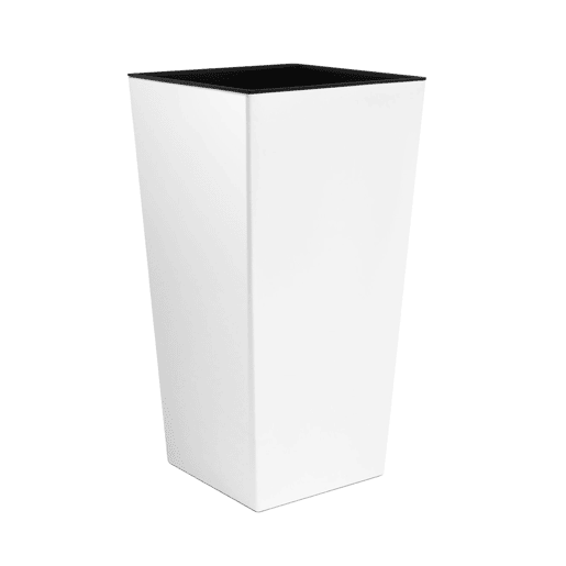 Vaso alto Urbi 91,5 litros, plástico, 40 x 40 x 75 cm em branco