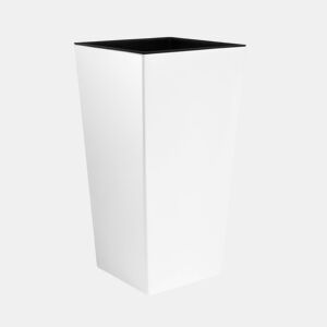 Vaso alto Urbi 91,5 litros, plástico, 40 x 40 x 75 cm em branco