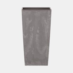 Vaso alto 11,4 L Prosperplast Urbi Square Effect of Plastic with Crenhy Grey Deposit, 37,5 (alto) x 19,5 (largura) x 19,5 (profundo) CMS