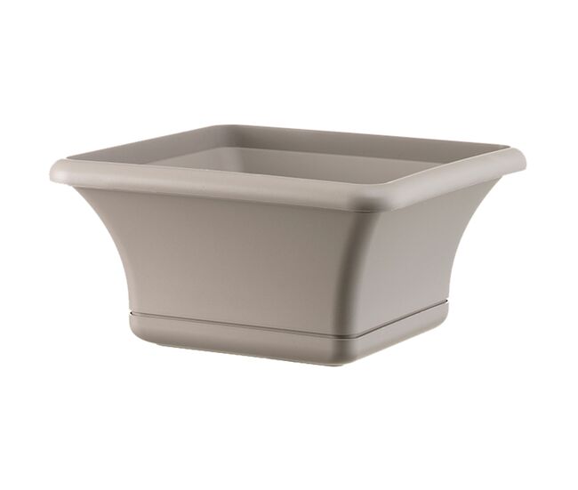 Maceta cuadrada 24 cm con platillo