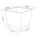Maceta Mod. Begonya Fresh Quadro Maceta Mod. Begonya Fresh Quadro Blanco