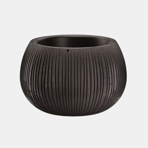 Prosperplast Bowl Plastic With Black Cement Color Deposit, 11 (alto) x 14,4 (largura) x 14,4 (profundo) CMS