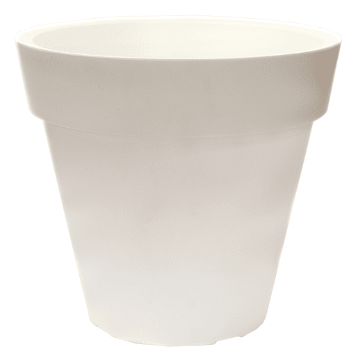 Potão de polietileno por rotomoldo branco 40x35 cm