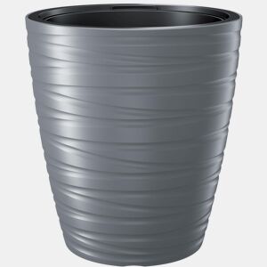 PETA com depósito 68L Maze plástico em pedra cinza 47,5 (comprimento) x 47,5 (largura) x 52,3 (alto) cm