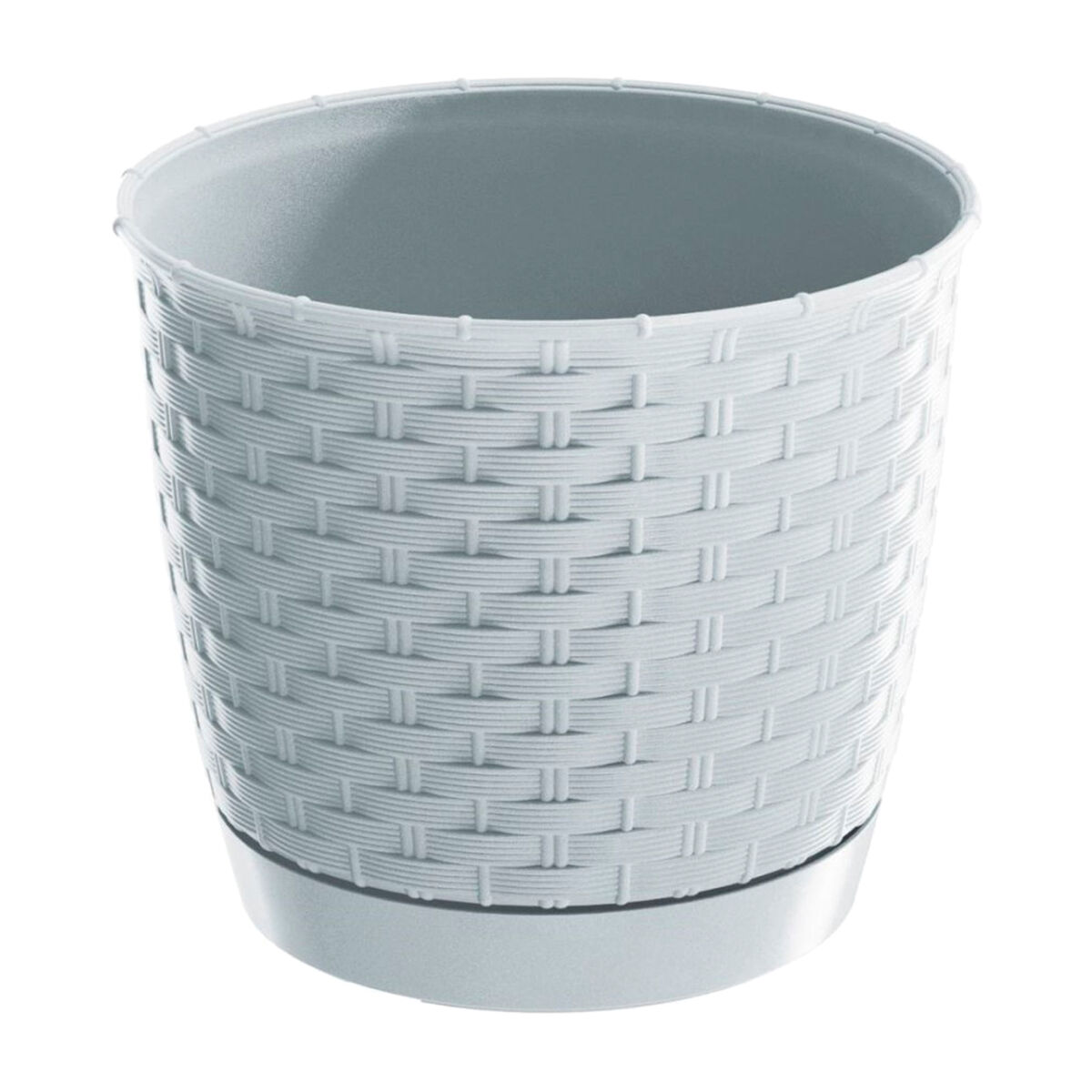Maceta ratolla round 2,8l., dimensiones (mm) 190x190x165, color blanco