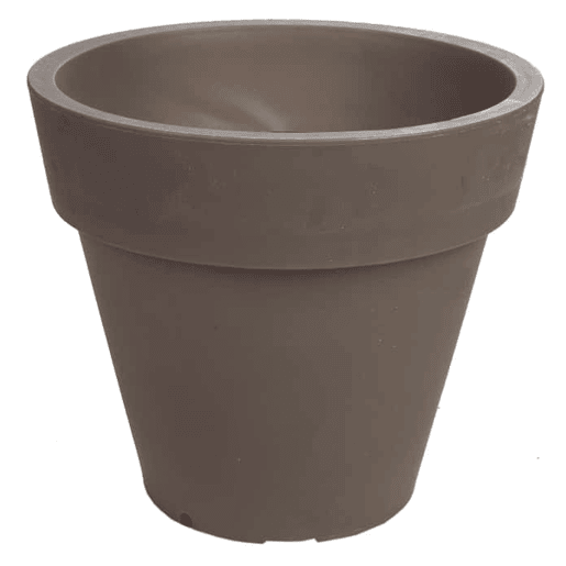 Plantador de polietileno da Rotomoulding cor taupe 35X30 Cm