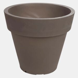 Plantador de polietileno da Rotomoulding cor taupe 35X30 Cm