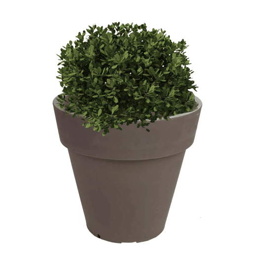 Plantador de polietileno da Rotomoulding cor taupe 35X30 Cm