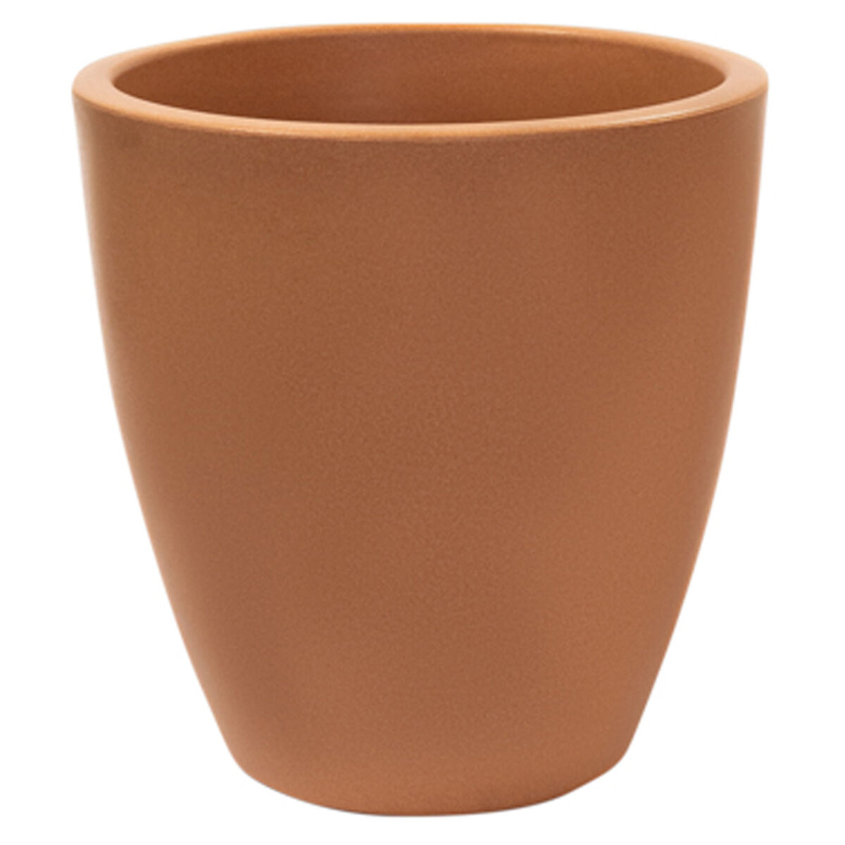 Macetero de polietileno por rotomoldeo color terracota 40x40