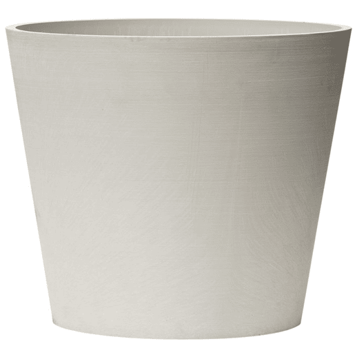 Pote troncocónico Ø 07 Cm branco