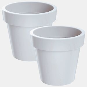 2X Lofly Plastic Pot 24,5 (Comprimento) X 24,5 (Largura) X 22,5 (Alto) Cm