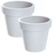 2x Maceta de plastico Lofly 2x Maceta de plastico Lofly Blanco