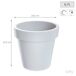 2x Maceta de plastico Lofly 2x Maceta de plastico Lofly Blanco