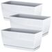 3x Jardinera de plastico Coubi Case P 3x Jardinera de plastico Coubi Case P Blanco