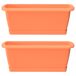 2x Jardinera Respana con soporte 2x Jardinera Respana con soporte Terracota