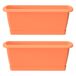 2x Jardinera Respana con soporte 2x Jardinera Respana con soporte Terracota