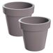 2x Maceta de plastico Lofly 2x Maceta de plastico Lofly Gris