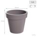 2x Maceta de plastico Lofly 2x Maceta de plastico Lofly Gris
