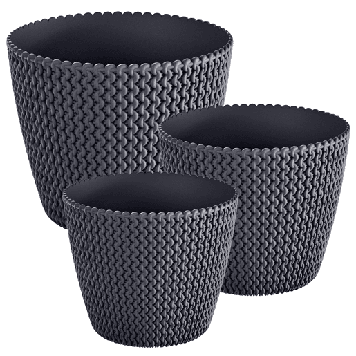Pacote 3 Vasos Redondos Prosperplast (5811,5 Litros) Espião Plástico Plástico Pacote 3 Vasos Redondos Prosperplast (5811,5 Litros) Espião Plástico Plástico
