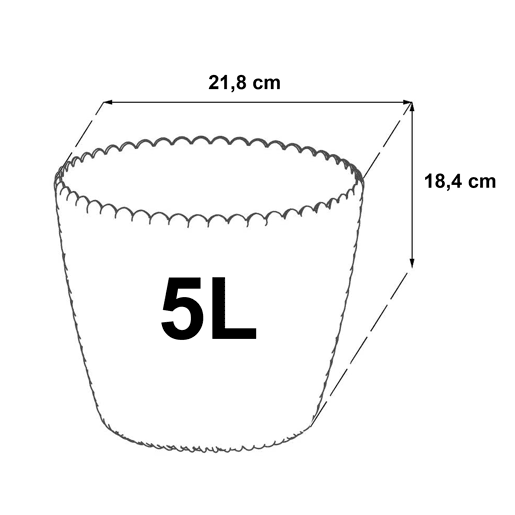 Pacote 3 Vasos Redondos Prosperplast (5811,5 Litros) Espião Plástico Plástico Pacote 3 Vasos Redondos Prosperplast (5811,5 Litros) Espião Plástico Plástico