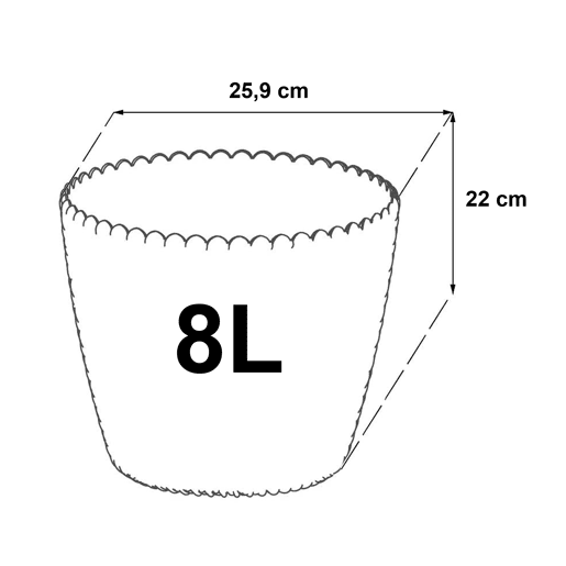 Pacote 3 Vasos Redondos Prosperplast (5811,5 Litros) Espião Plástico Plástico Pacote 3 Vasos Redondos Prosperplast (5811,5 Litros) Espião Plástico Plástico