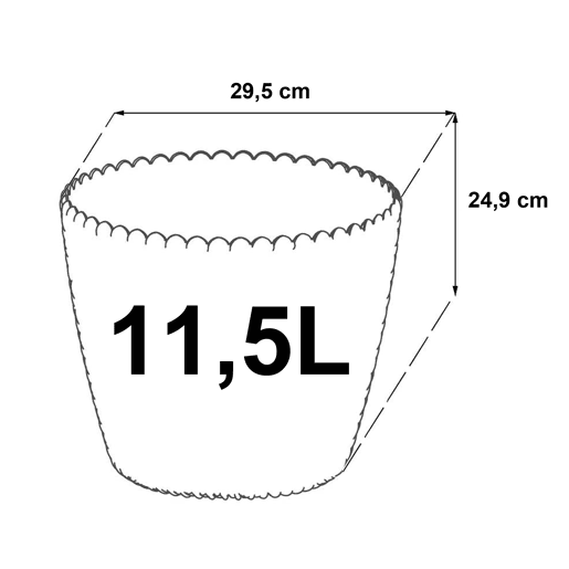 Pacote 3 Vasos Redondos Prosperplast (5811,5 Litros) Espião Plástico Plástico Pacote 3 Vasos Redondos Prosperplast (5811,5 Litros) Espião Plástico Plástico