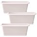 3x Jardinera Respana con soporte 3x Jardinera Respana con soporte Blanco