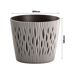 3x Maceta redonda de plastico Sandy Round 3x Maceta redonda de plastico Sandy Round Gris
