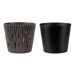 3x Maceta redonda de plastico Sandy Round 3x Maceta redonda de plastico Sandy Round Gris