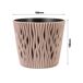 3x Maceta redonda de plastico Sandy Round 3x Maceta redonda de plastico Sandy Round Marron Claro