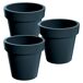 3x Maceta de plastico Lofly 3x Maceta de plastico Lofly Antracita