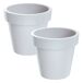 2x Maceta de plastico Lofly 2x Maceta de plastico Lofly Blanco