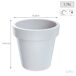 2x Maceta de plastico Lofly 2x Maceta de plastico Lofly Blanco