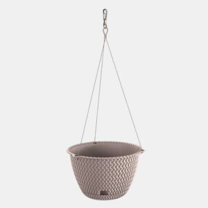 Pote redondo 3L Prosperplast Splefy Plastic in Mocca Color, Ø23 x 14,5 cm