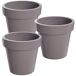 3x Maceta de plastico Lofly 3x Maceta de plastico Lofly Gris
