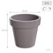 3x Maceta de plastico Lofly 3x Maceta de plastico Lofly Gris
