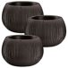 3x Prosperplast BETON BOWL 3x Prosperplast BETON BOWL Negro