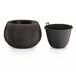 2x Prosperplast BETON BOWL de plástico CON depósito 2x Prosperplast BETON BOWL de plástico CON depósito Negro