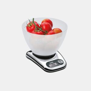 Balança de cozinha electrónica, taça metálica colorida 5 kg