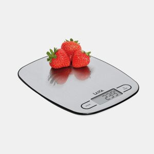 Balança electrónica de cozinha cinzenta vol líquidos 5 kg.