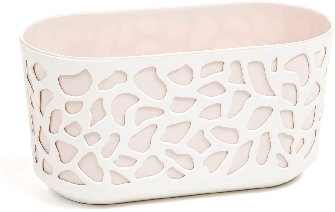 Macetero duet 600 mm - crema y beige claro