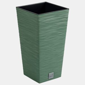 Pote verde da terra, com depósito, coleção de furu, 39,5 x 39,5 x 75,5 cm, capacidade de 37 L.