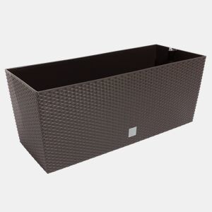 Plantador Rato de 72 litros com sistema de rega na cor chocolate 80 x 33 x 32 cm