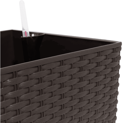 Plantador Rato de 72 litros com sistema de rega na cor chocolate 80 x 33 x 32 cm