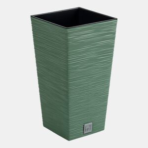 Pote verde da terra, com depósito, coleção de furu, 29,5 x 29,5 x 55 cm, capacidade de 14 L.